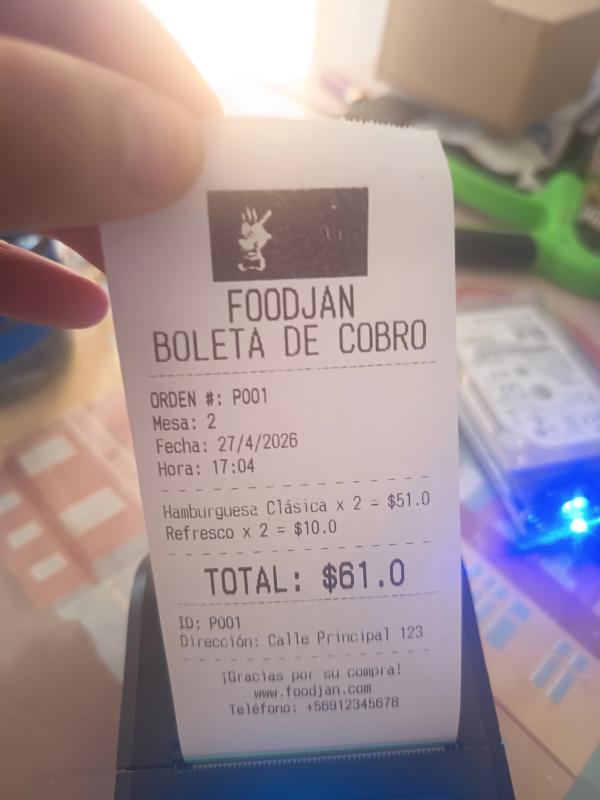 Impresión de Comandas & Boletas