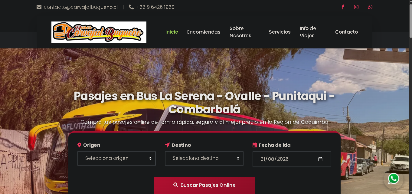 Sistema Venta de Pasajes Webpay