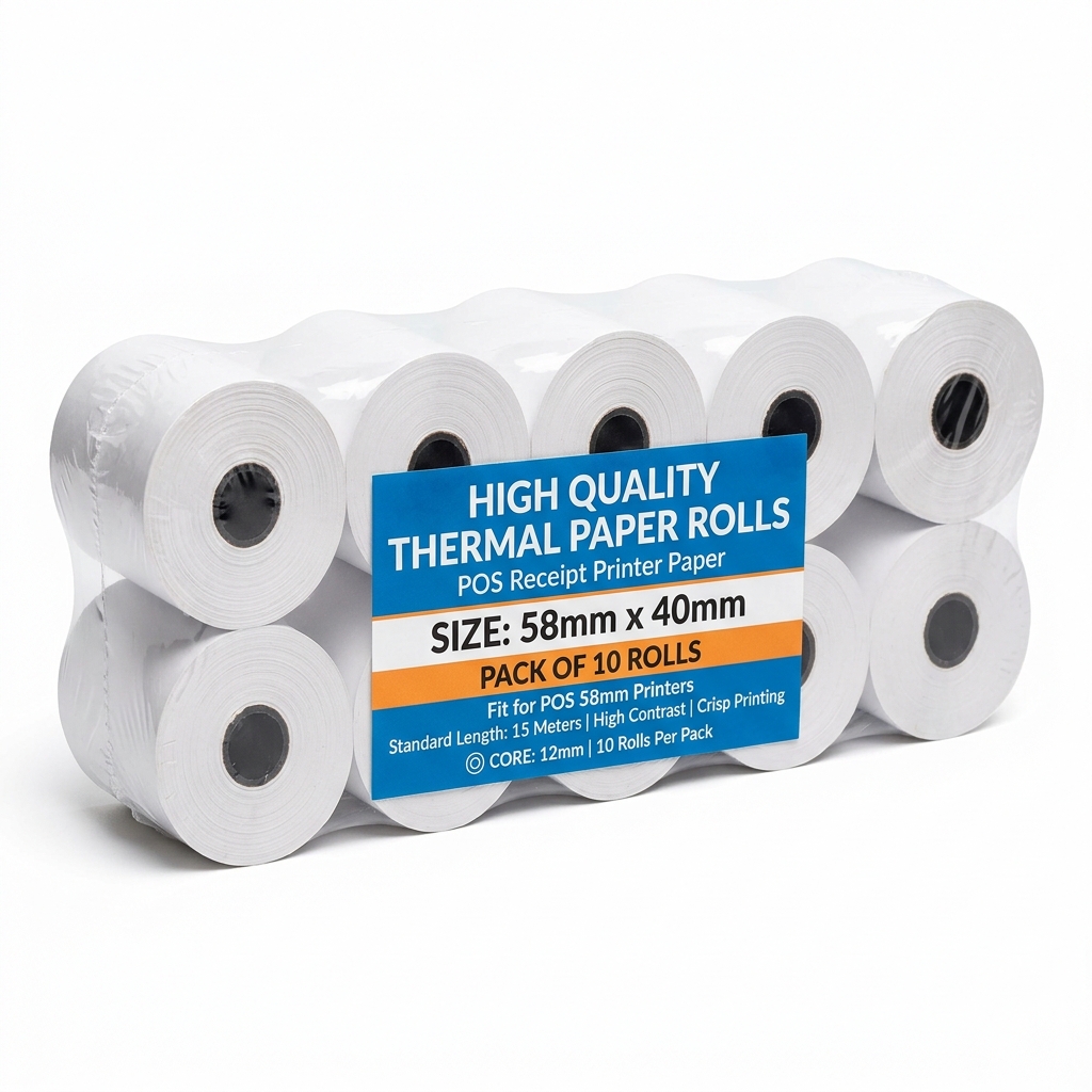 Pack 10 Rollos Térmicos 58mm